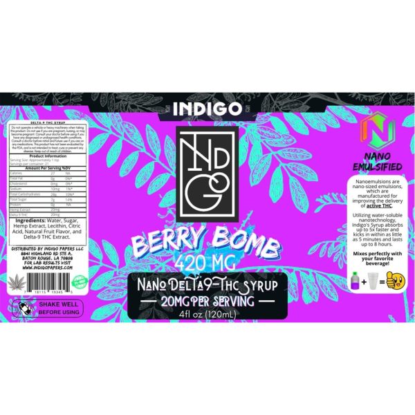 Berry Bomb indigo-indigo-420mg-delta-9-syrup