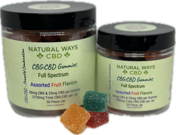 CBG:CBD Gummies 50mg CBG/25mg CBD