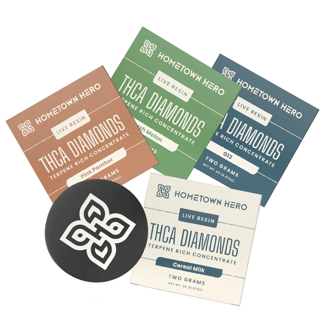 Hometown Hero - Live Resin + Crushed Diamonds 2g Dab Jar