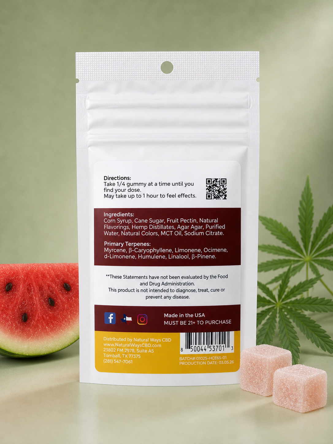 Live Resin 15mg Delta 9 Gummies - 2pk - Image 5