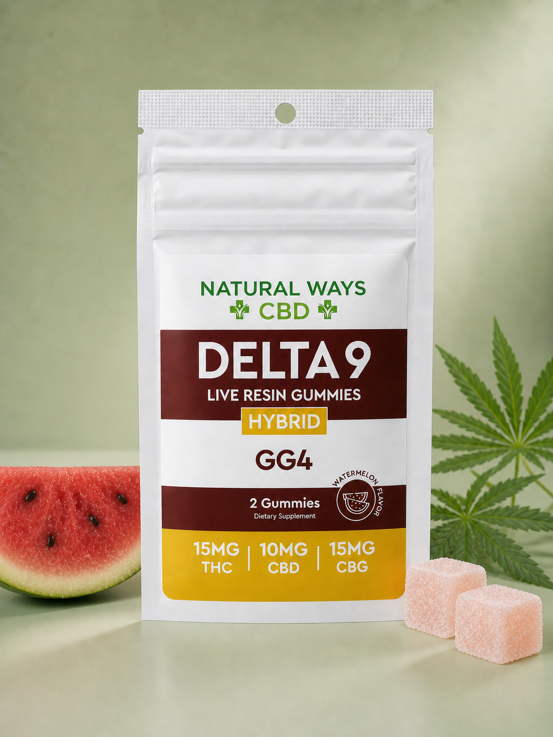 Live Resin 15mg Delta 9 Gummies - 2pk - Image 4