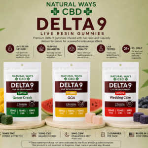 Live Resin 15mg Delta 9 Gummies - 2pk