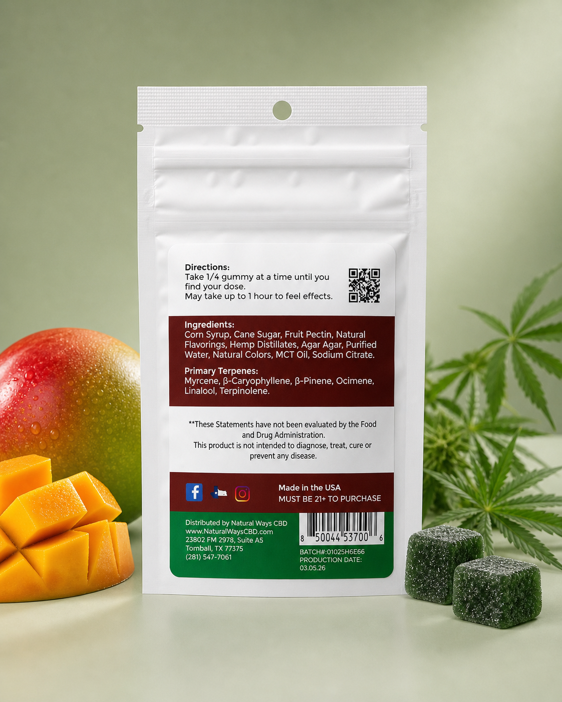 Live Resin 15mg Delta 9 Gummies - 2pk - Image 3