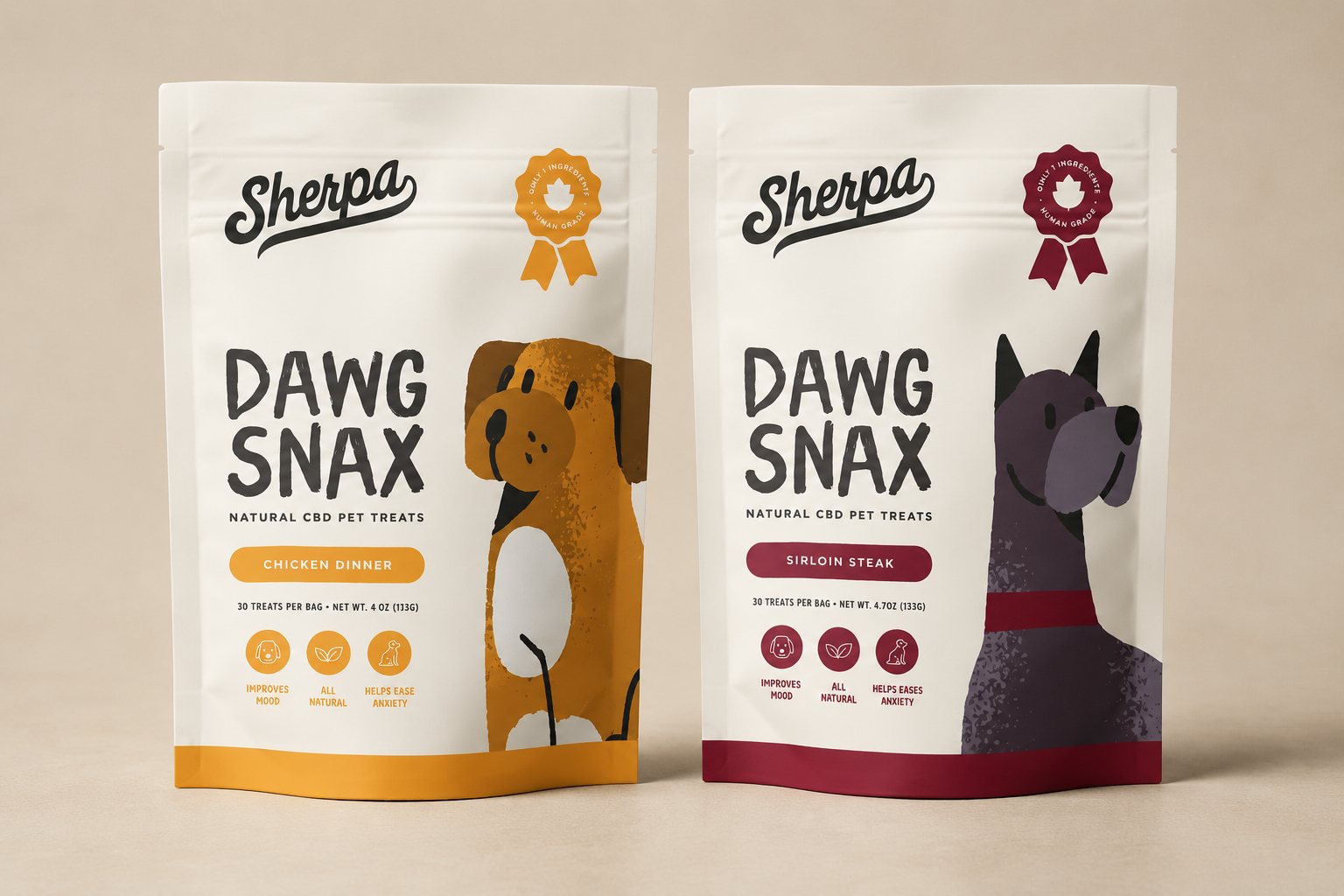 Sherpa -25mg CBD Dawg Snax