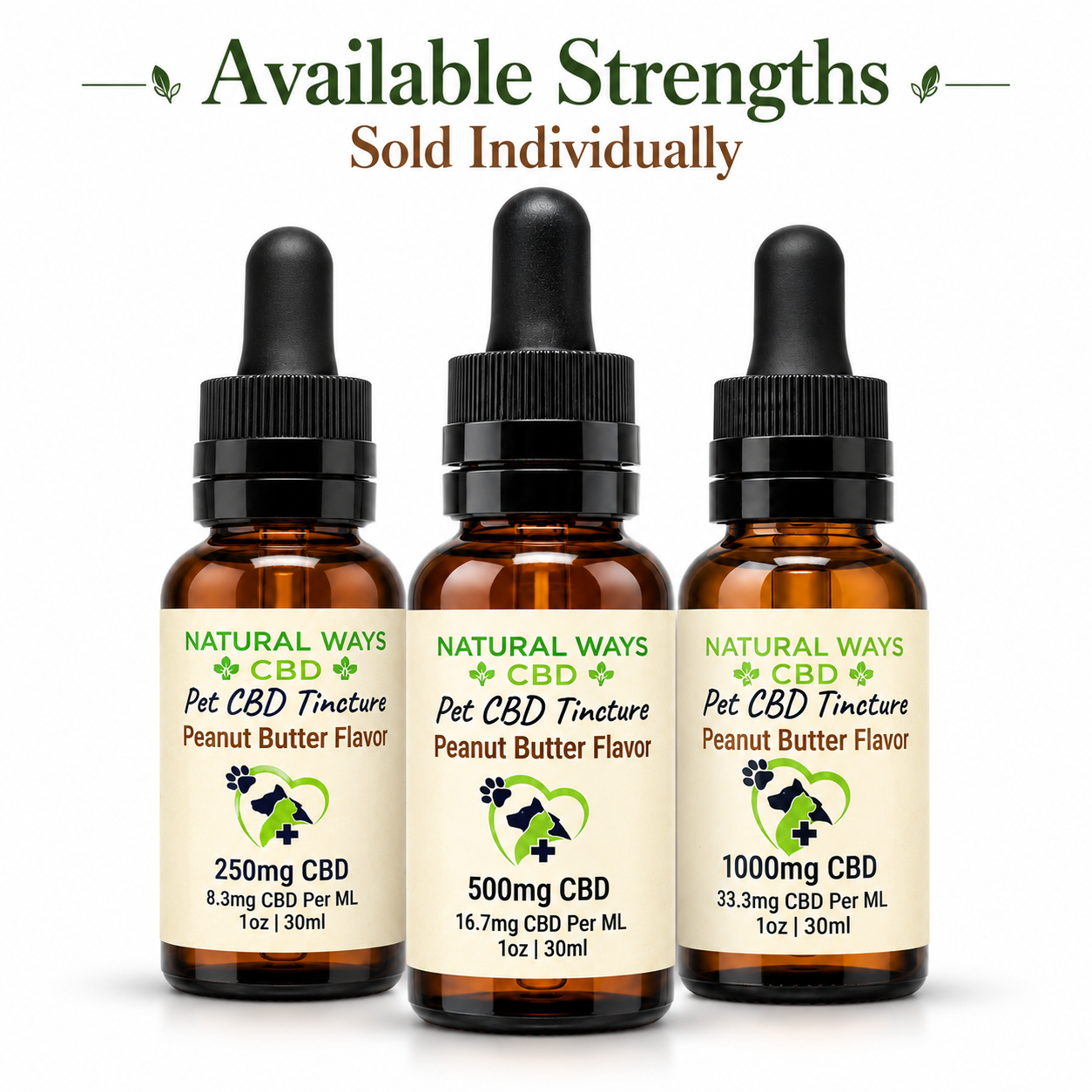 Pet CBD Oil - Peanut Butter Flavor