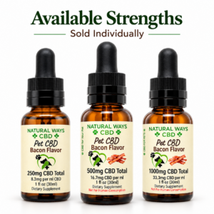 Pet CBD Oil - Bacon Flavor